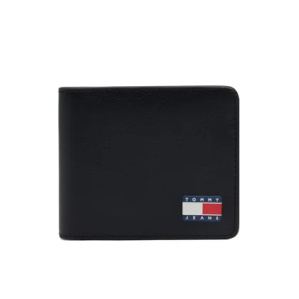 Zdjęcie Tommy Jeans Duży Portfel Męski Tjm Heritage Leather Cc Wallet AM0AM13371 Czarny