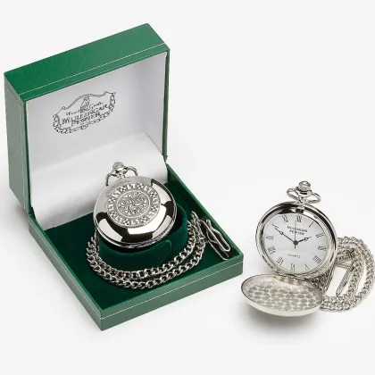 Zdjęcie Ekskluzywny męski zegarek kieszonkowy z pewteru