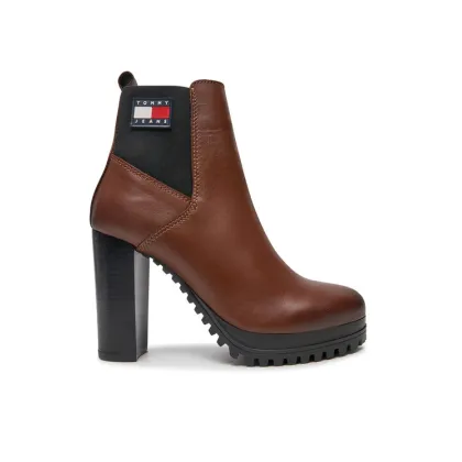 Zdjęcie Tommy Jeans Botki Tjw New Ess High Heel Boot EN0EN02439 Brązowy