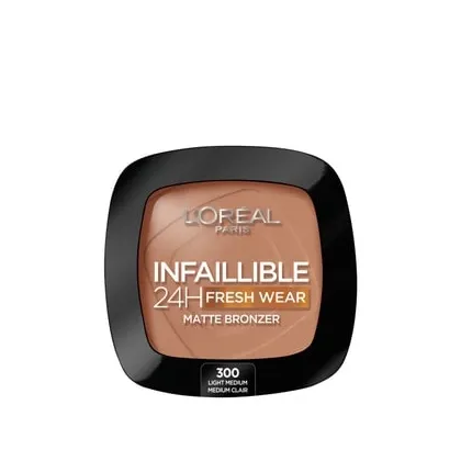 Zdjęcie L'Oréal Paris Infaillible 24H Fresh Wear Soft Matte Puder brązujący 9 g Nr. 300 - Light Medium