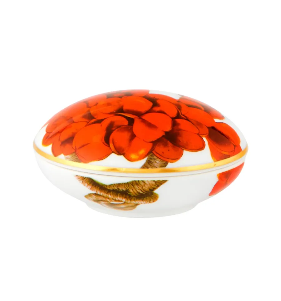 obrazek 1 Mały okrągły pojemnik z porcelany z motywem kwiatowym z kolekcji Amazōnia - Vista Alegre