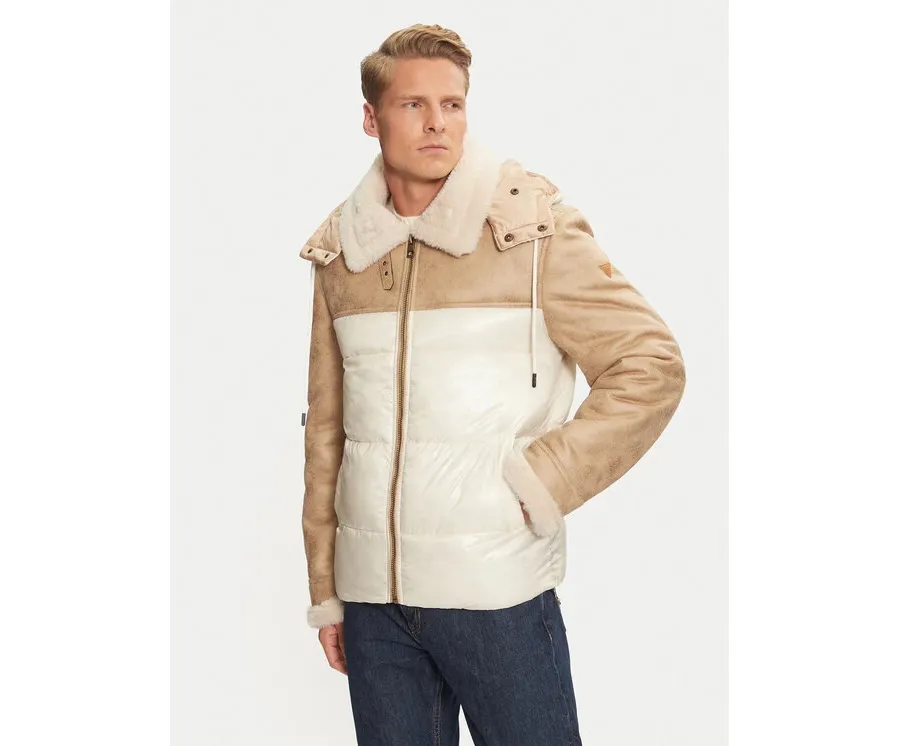 obrazek 1 Guess Kurtka zimowa M4BL37 WGJL0 Beżowy Regular Fit