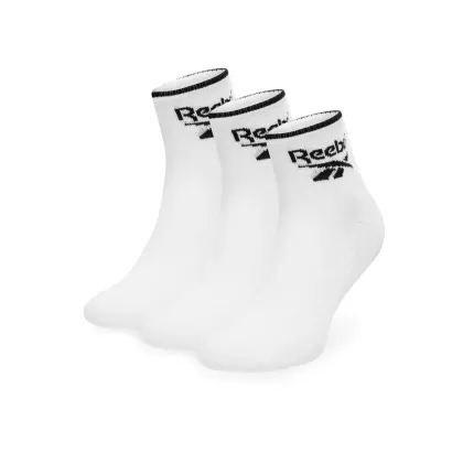 Zdjęcie Reebok Zestaw 3 par wysokich skarpet unisex R0362-SS24 (3-pack) Biały