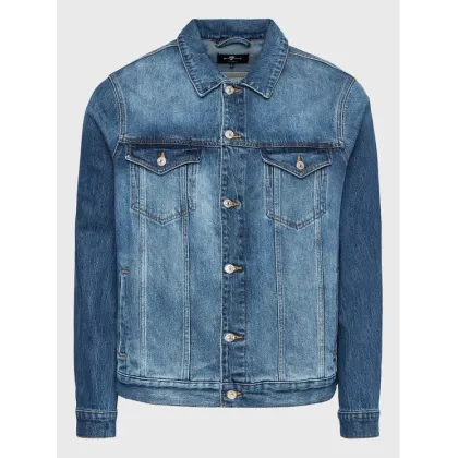 Zdjęcie 7 For All Mankind Kurtka jeansowa Perfect JSK5C100LO Niebieski Regular Fit