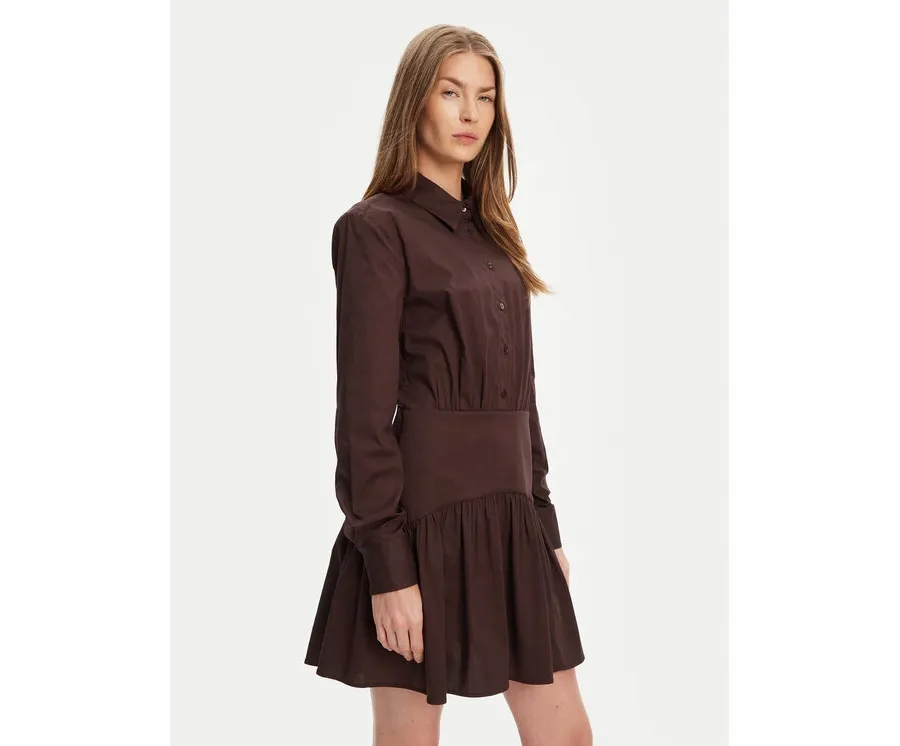 obrazek 1 STAUD Sukienka koszulowa Rocco R25S2112PO Brązowy Regular Fit