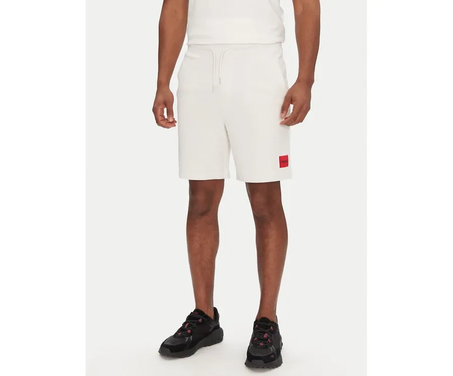 obrazek 1 HUGO Szorty sportowe Diz222 50466196 Écru Regular Fit