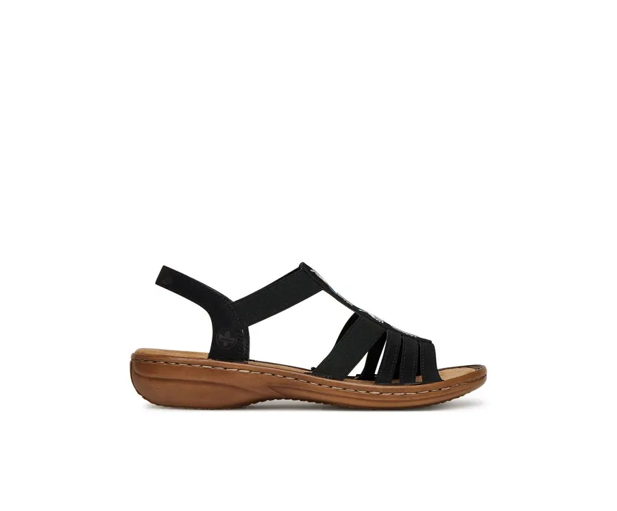 obrazek 1 Rieker Sandały 60875-00 Czarny