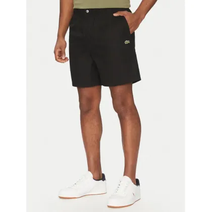 Zdjęcie Lacoste Szorty materiałowe GH7220 Czarny Relaxed Fit