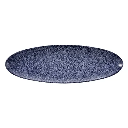 Zdjęcie Owalny wąski talerz do serwowania 35x12 cm w kolorze niebieskim - Seltmann Weiden
