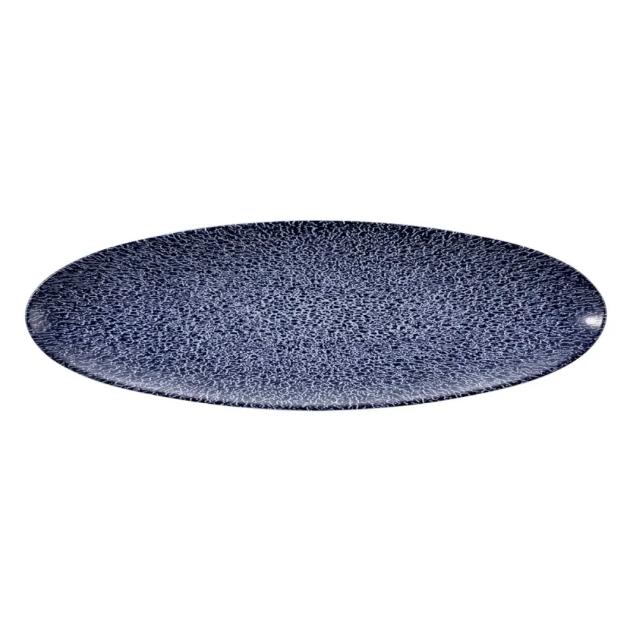 obrazek 1 Owalny wąski talerz do serwowania 35x12 cm w kolorze niebieskim - Seltmann Weiden
