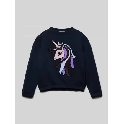 Zdjęcie Bluza z mieszanki bawełny o kroju regular fit i interaktywnym designie