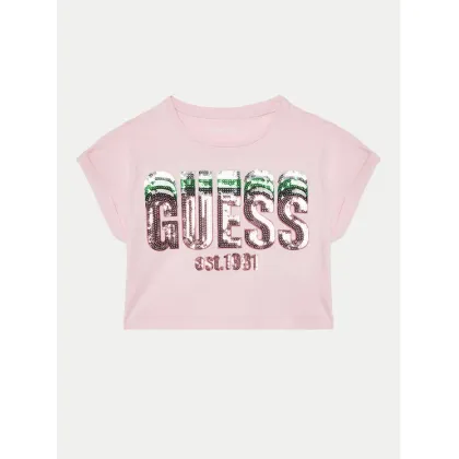 Zdjęcie Guess T-Shirt J5RI10 K8HM4 Różowy Regular Fit