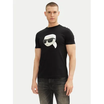 Zdjęcie KARL LAGERFELD T-Shirt 755073 552251 Czarny Regular Fit