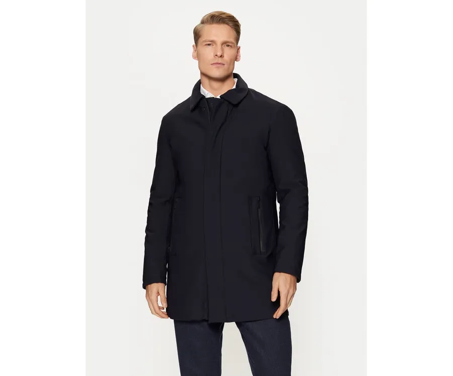 obrazek 1 Bugatti Płaszcz przejściowy 635500 61050 Granatowy Regular Fit