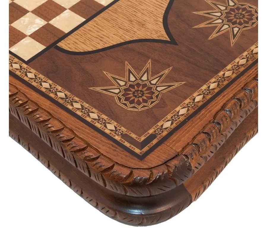obrazek 3 Stylowy ręcznie wykonany zestaw drewniany do Backgammon - Helena Woodart