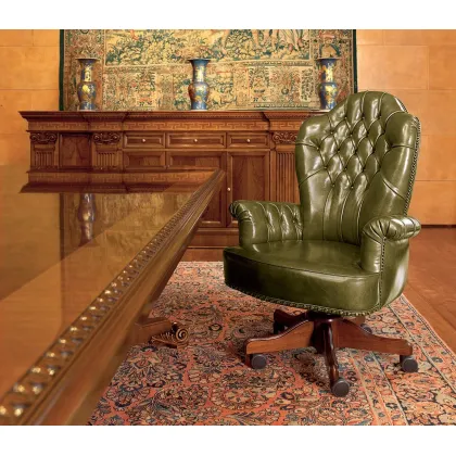 Zdjęcie Biurowy klasyczny fotel do gabinetu – Mascheroni