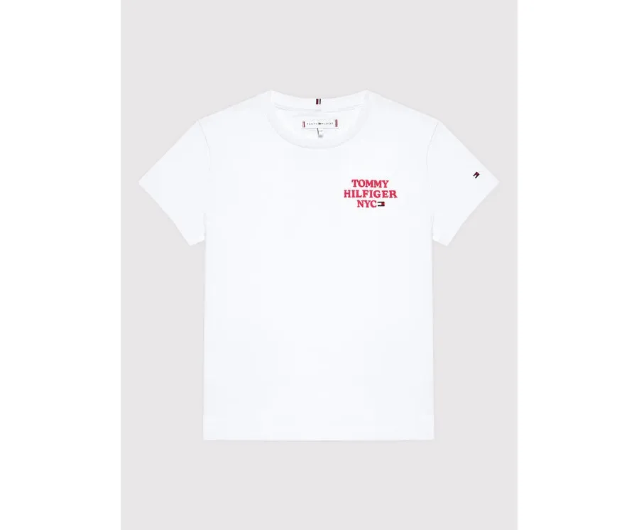 obrazek 1 Tommy Hilfiger T-Shirt Nyc Graphic KG0KG06671 D Biały Regular Fit