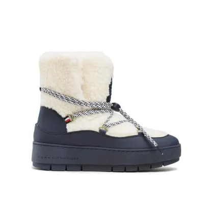 Zdjęcie Tommy Hilfiger Śniegowce Th Faux Fur Snow Bootie FW0FW06850 Écru
