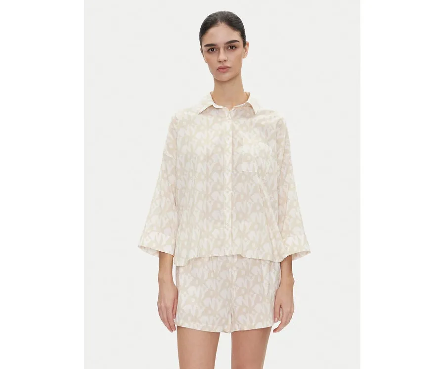 obrazek 1 DKNY Piżama YI80048 Beżowy Regular Fit