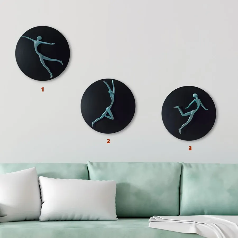 obrazek 2 Nowoczesna metalowa sztuka ścienna do salonu