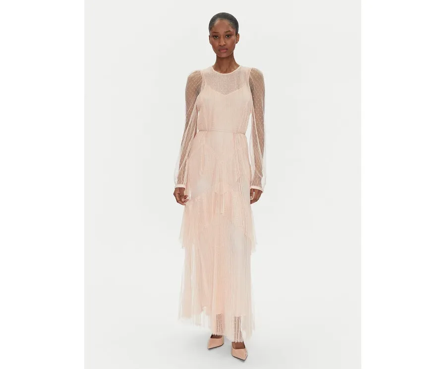 obrazek 1 TWINSET Sukienka letnia 251TP2510 Różowy Regular Fit