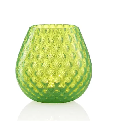 Zdjęcie Elegancki świecznik z włoskiego szkła Murano