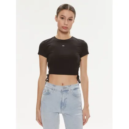 Zdjęcie Tommy Jeans T-Shirt DW0DW17902 Czarny Slim Fit