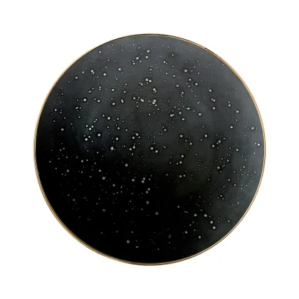 Zdjęcie Ekskluzywny czarny porcelanowy talerz - Porcel