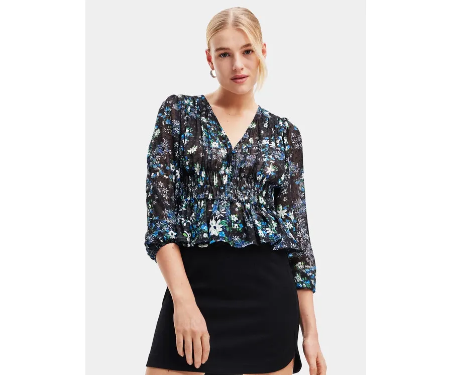 obrazek 1 Desigual Bluzka 23WWBW06 Czarny Regular Fit