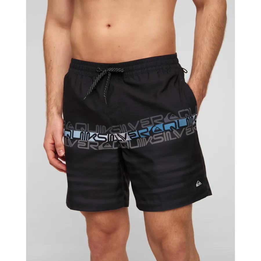 obrazek 1 Czarne Boardszorty Męskie Quiksilver Everyday Wordblock Volley 17