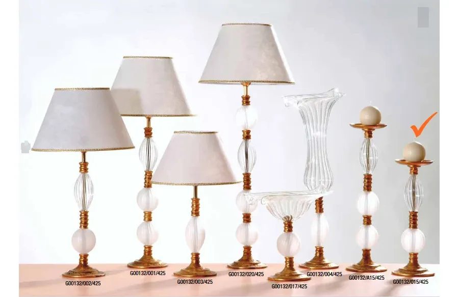 obrazek 1 Dekoracyjny szklany świecznik