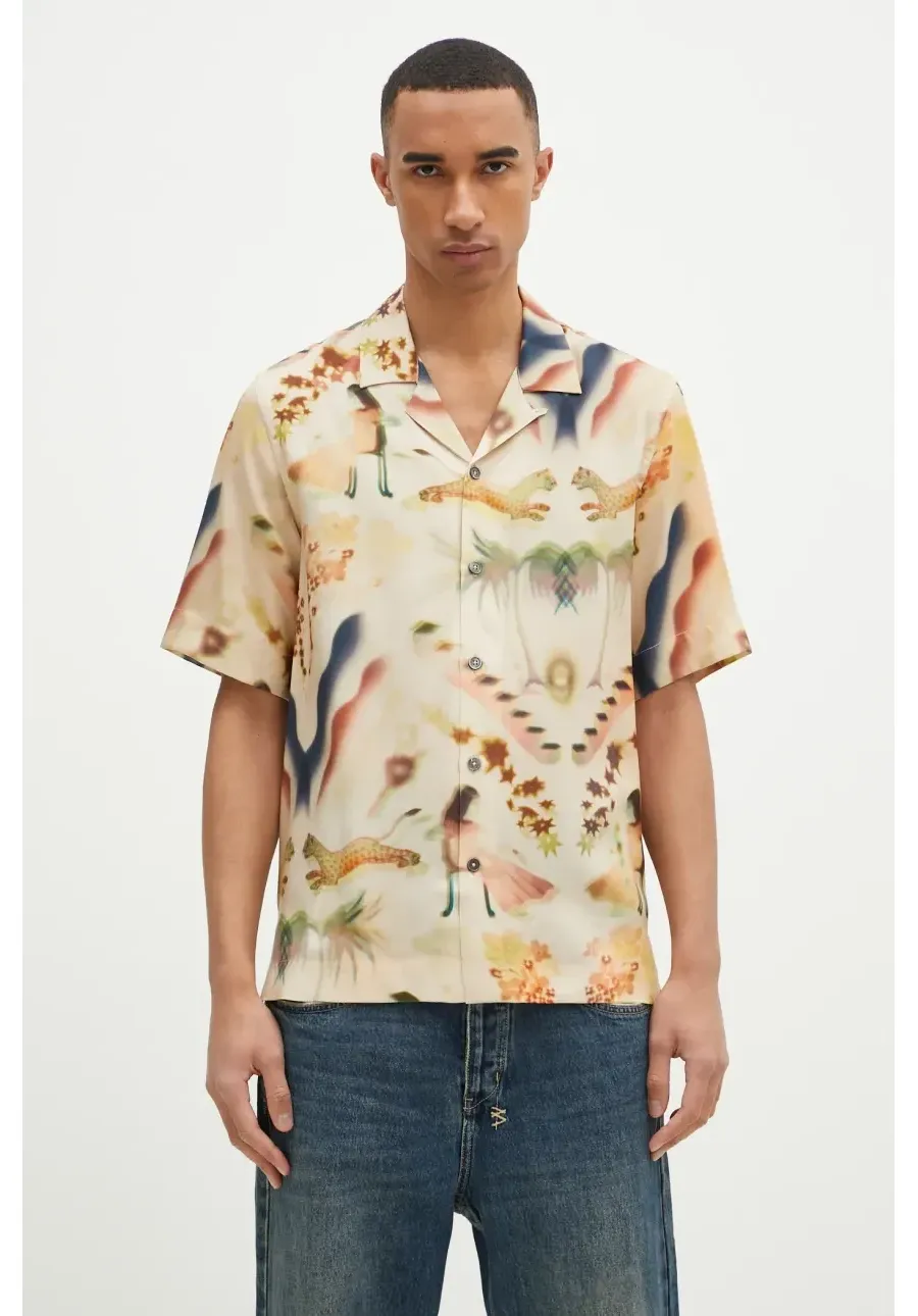 obrazek 1 Paul Smith koszula męska kolor brązowy regular M1R-905U-P02576