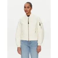 Zdjęcie Guess Jeans Kurtka bomber W5RL81 WHAA2 Écru Regular Fit