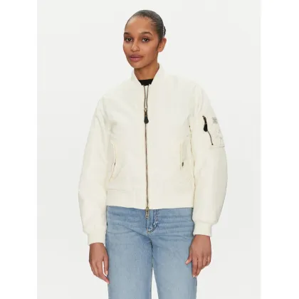 Zdjęcie Guess Jeans Kurtka bomber W5RL81 WHAA2 Écru Regular Fit