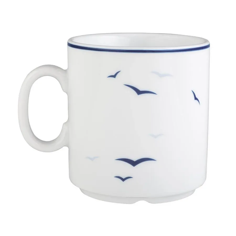 obrazek 2 Stylowy porcelanowy kubek zdobiony subtelnym motywem ptaków – Tettau