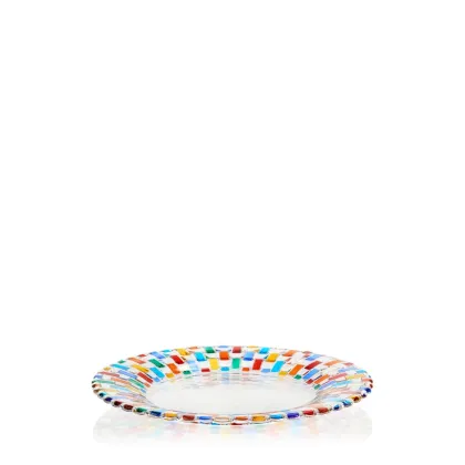 Zdjęcie Kolorowy talerz ze szkła murano (23 cm)