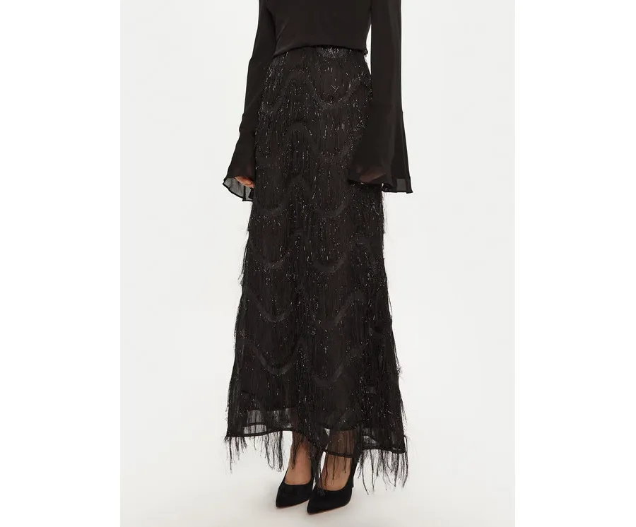 obrazek 1 Bruuns Bazaar Spódnica maxi Ajwa BBW4196 Czarny Regular Fit