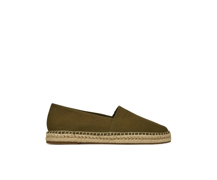 obrazek 1 Calvin Klein Espadryle Espadrille Cv Logo HM0HM01808 Khaki
