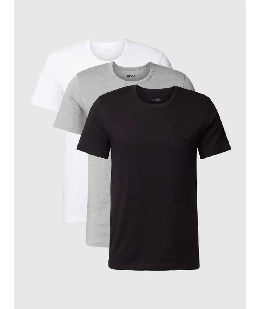 obrazek 1 T-shirt z wyhaftowanym logo, w zestawie 3 szt., model ‘Classic’