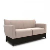 Picture Three-seater sofa with wooden base H.77xL.175xP.72 cm