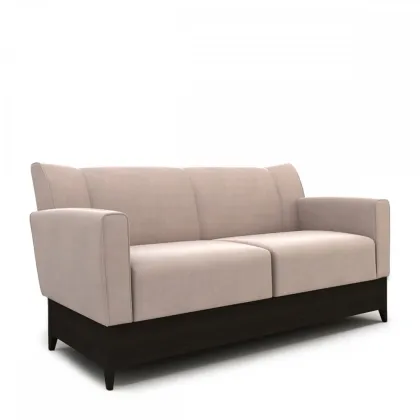 Zdjęcie Trzyosobowa sofa z drewnianą podstawą H.77xL.175xP.72 cm