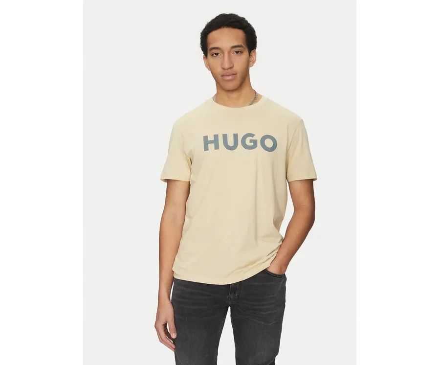 obrazek 1 HUGO T-Shirt Dulivio 50467556 Beżowy Regular Fit