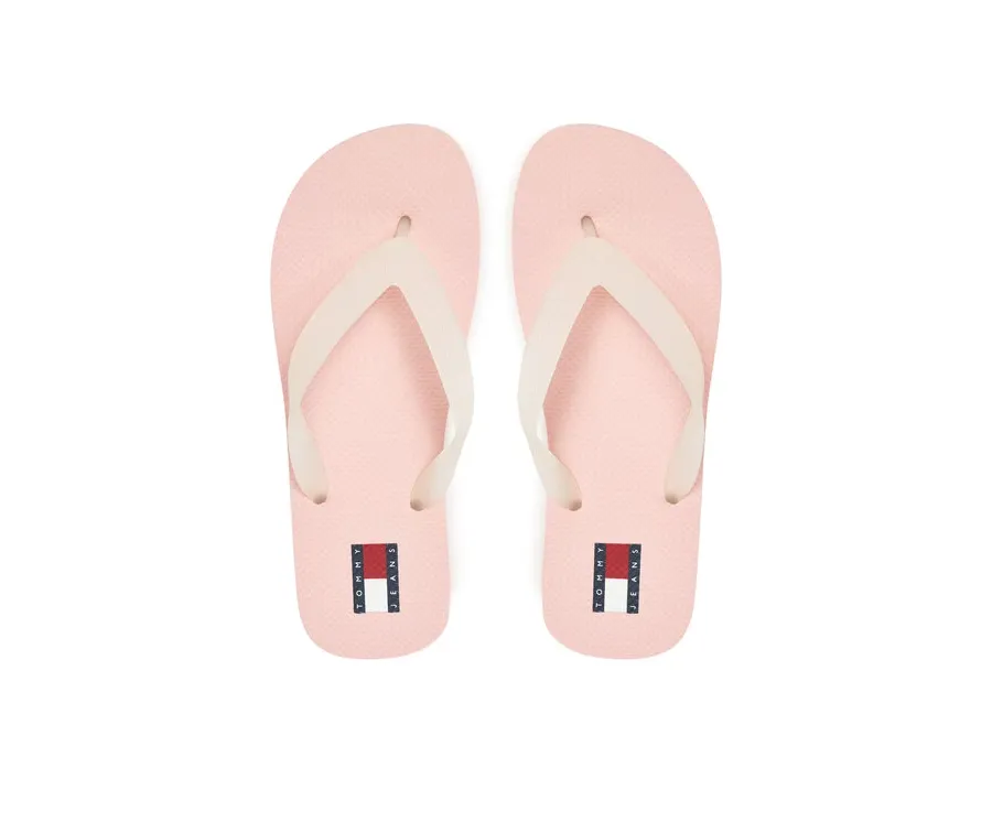 obrazek 1 Tommy Jeans Japonki Tjw Logo Flip Flop EN0EN02447 Różowy