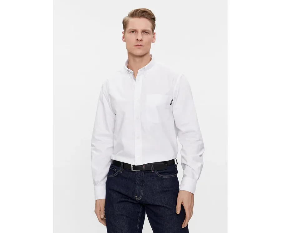 obrazek 1 Tommy Hilfiger Koszula Oxford Monotype MW0MW33797 Biały Slim Fit