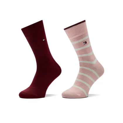 Zdjęcie Tommy Hilfiger Zestaw 2 par wysokich skarpet dziecięcych 701229939 Różowy