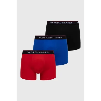 Zdjęcie Polo Ralph Lauren bokserki 3-pack męskie kolor niebieski