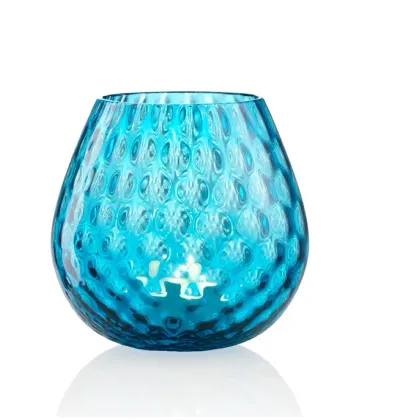 Zdjęcie Urokliwy świecznik z włoskiego szkła Murano