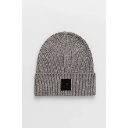 Zdjęcie Kangol Czapka kolor szary z cienkiej dzianiny K3020ST.LF069-LF069
