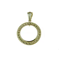 Picture Gold round pendant from Italy