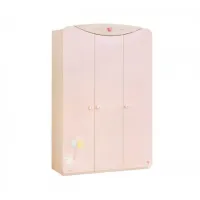 Picture A practical three-door wardrobe for a girl's baby room - Cilek